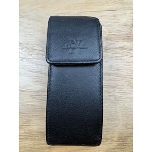 Vintage Nautica Leather Cell Phone Case Holster Belt Clip Black 96065